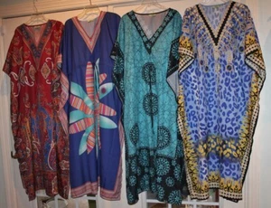 Women Caftan/Kaftan Kimono Sleeve Maxi Boho Long Dress Printed - Radanya -Choice - Picture 1 of 95