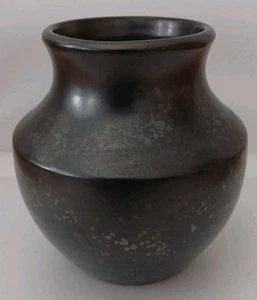 Prinknash Ceramic Posy Vase - Gun Metal Glaze; 11cm - Picture 1 of 5