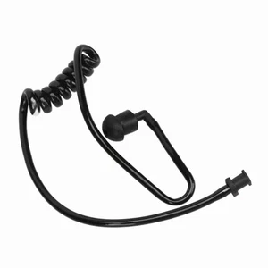 (Black Eartips) Mic Coil Tube Universal Flexible Soft Acoustic Tube - Zdjęcie 1 z 12