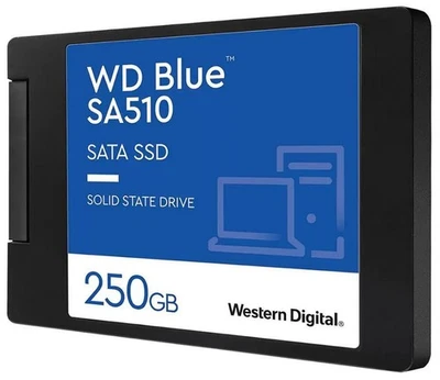 WD Blue 2.5" SA510 SSD SATA 6Gbps Solid State Drive, 250GB - WDS250G3B0A - Image 1 of 2