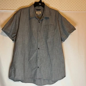 Boston Traders Mens Size 2XL Button Up Shirt Short Sleeve Gray - Picture 1 of 4