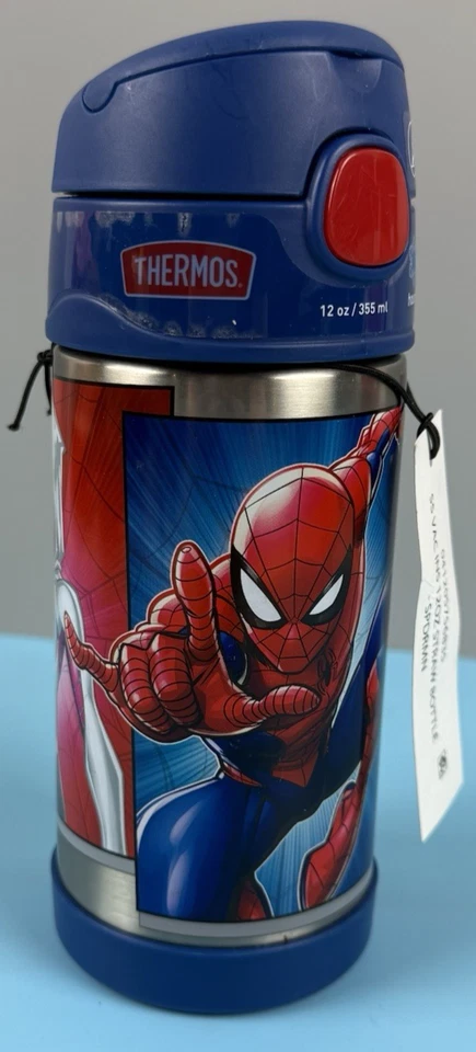 Thermos Funtainer Vacuum Insulated Stainless Steel Bottle Spider-man - 12oz