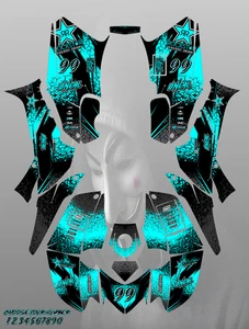 HONDA TRX 250 EX 2006-2018 Full Graphics kit Stikers Decals - Picture 1 of 5
