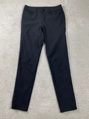 Pantalones Lululemon Para Hombres 28x30 ABC Delgados Warpstreme Negros Elastizados Athleisure M5704S Foto 1 de 4