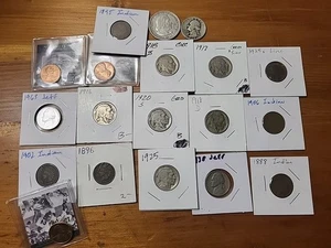 US Münzlot Silber Washington Quarter Silver Colombian Half Buffalo Indian Head - Bild 1 von 24