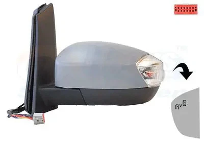 Specchietto esterno Sx Specchio completo 1966807 VAN WEZEL per FORD C-MAX II - Immagine 1 di 4