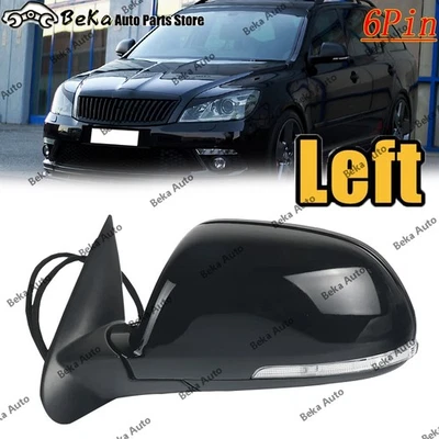 Left For Skoda Octavia 2009-2013 Rearview mirror heated electric folding 6pin - Imagem 1 de 3