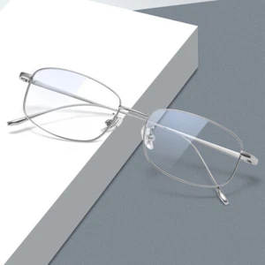 Monturas de gafas de borde completo de titanio para mujeres y hombres Gafas de negocios 8,3 g - Imagen 1 de 20