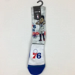 Stance Crew Socks NBA Ben Simmons Big Head Philadelphia 76ers Men’s L 9-13 NEW - Picture 1 of 4
