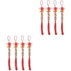  2 Pack Chinese Knot New Year Decorations Gourd Pendant Antique Bonsai