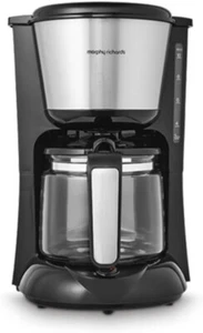 Morphy Richards Equip Filter Coffee Machine, Black & Brushed Steel, 162501 - Picture 1 of 2