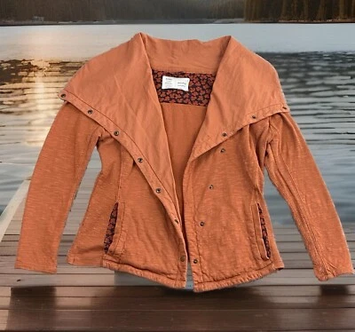 Jaqueta Anthropologie SATURDAY SUNDAY Tavi Moto Tamanho Grande em Ferrugem EXC - Imagem 1 de 4