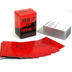 Risk It Or Drink It Fun Party Game For Adults Card Game Drinking Game Night - Picture 1 of 8