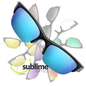 Metallic Ice Blue Replacement Lenses For Oakley Half Jacket - Picture 1 of 4