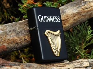 Guinness Harp Emblem Zippo Lighter - Irish Dry Stout - Dublin - 1759 - Beer - Picture 1 of 8
