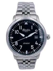 Orologio Mondia Italy 1946 Aviator Militare Mi780ACK/220 Scontatissimo Nuovo - Imagen 1 de 8