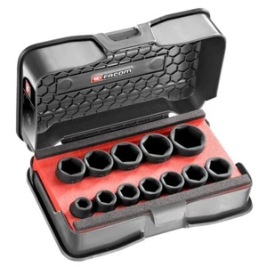 Facom NSS.J12 12 piezas 1/2′′ accionamiento métrico hexagonal rechoncho impacto poco profundo 10-27 mm - Imagen 1 de 1