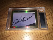 Darrell Green Charles Mann 2013 Leaf Masterpiece Cut Signature 1/1 Redskins JSA
