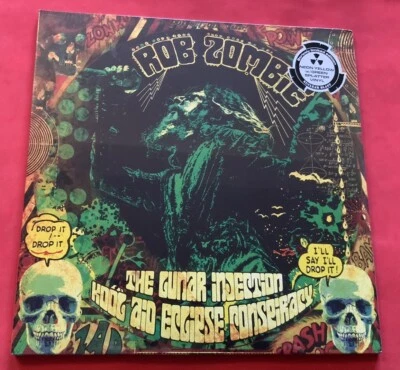 ROB ZOMBIE LUNAR INJECTION KOOL AID NEON YELLOW w/ GREEN SPLATTER (Ltd 300) Mint - Image 1 of 3