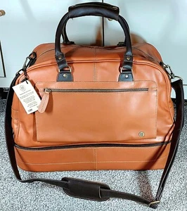 *Stunning* MAHI Handmade Premium Leather Tan Large Holdall Shoulder Travel Bag - Picture 1 of 10