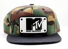 MTV Mütze, Metall Aufnäher, Decky, Flatbill, Druckknopflasche, Musikfernsehen