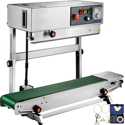 Automatic Continuous Band Sealer Vertical Bag Sealing Machine Stainless Steel • 226.99$