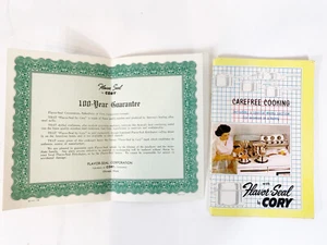 VINTAGE Aroma-Siegel Sorglos Kochanleitung & Original Kochgeschirr Zertifikat - Bild 1 von 7