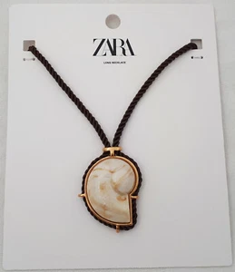 Nuevo COLLAR CORDÓN CARACOL ZARA 4548/022 COLGANTE CUERDA CADENA NÁUTICA - Imagen 1 de 2