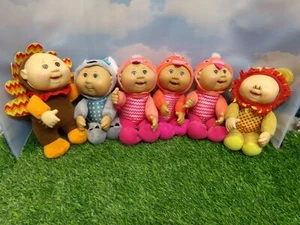 CABBAGE PATCH KID DOLL SET OF ANIVERSARY KIDS AND SNUGGLES BABIES 6 TOTAL - Picture 1 of 2