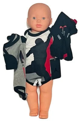 NEW AIR JORDAN BABY boys 3-Pc GIFT Set: Bodysuits/Rompers ,0-9 Months.MULTICOLOR - Image 1 of 4