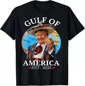 Lustiges Trump Shirt Gulf Of Us America Est 2025 T-Shirt Unisex Shirt - Bild 1 von 2