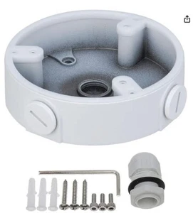 PFA137 Junction Box for Dahua IP Dome and Eyeball Camera, White, Pack of 6 - Picture 1 of 3