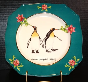 Anthropologie Lou Rota 12 Days of Christmas Eleven Pipers Piping #11 Plate NWT - Picture 1 of 6