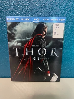 Thor 3D Limited Edition Blu-ray – Slipcover Included – Collectible Foto 1 de 2