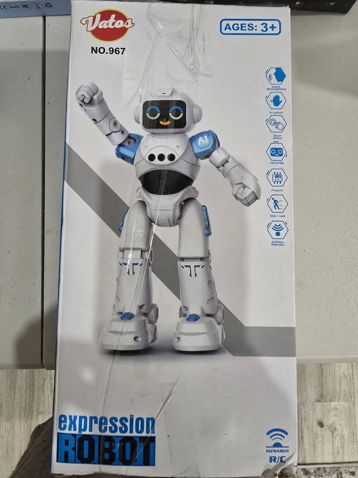 Remote Control Robot Toys with Gesture Sensing Programmable for Kids Age 3 4 5 6 - Image 1 of 1