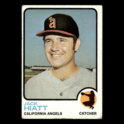 Jack Hiatt #402 1973 Topps California Angels Baseball Card MLB EX - Image 1 of 3