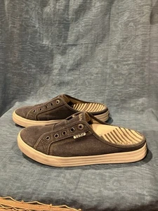 Taos Ez Soul Slip On Mule Sneakers Shoes in Blue Denim Womens Sz 10 - Picture 1 of 6