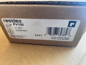 Honeywell Home-Resideo 1" NPT Supervent Air Eliminator, PV100 - Picture 1 of 1