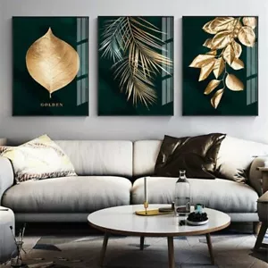 Pintura de planta de lujo para el hogar moderno nórdico de lona para dormitorios - Imagen 1 de 13