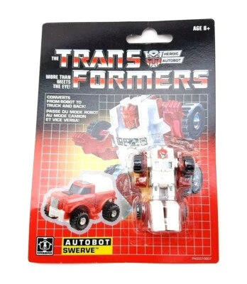 Transformers G1 Reissue Autobot Minicar Swerve MOSC MOC new sealed - Image 1 of 4