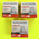Lot Of 3~Black & Decker Dustbuster Quick Clean Replacement Filters~Hlvbf10~New