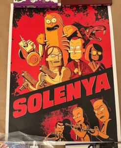 Rick and Morty Solenya Adult Swim Art Print Limited Serban Cristescu #23/200 COA - Picture 1 of 3