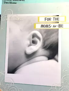 BABY Cards for 2 MOMS TO BE, Baby Shower for 2 MOMS 3 choices LGBTQ Hallmark 46D - Picture 1 of 9