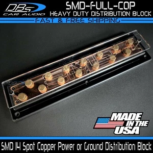 Steve Meade SMD 14 Spot Power or Ground Copper Distribution Heavy Duty D Block - Picture 1 of 4