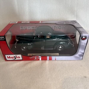 1939 Ford Coupe Maisto Special Edition 1:18 Scale Diecast MINT Dark GREEN - Picture 1 of 8