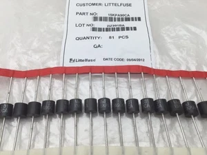 15KPA90CA Littelfuse, 15kW 90 VWM 145.6 VC 103.7 Amp, Diodo TVS, Bidireccional - Imagen 1 de 1