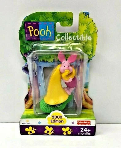 Disney Winnie The Pooh Piglet Collectible Figure Fisher Price 2000 Edition NEW Cover