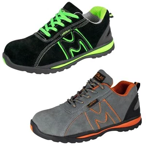 Zapatos de seguridad zapatos de trabajo zapatos de protección cuero gorra de acero deportivo talla 37-47 - Imagen 1 de 14