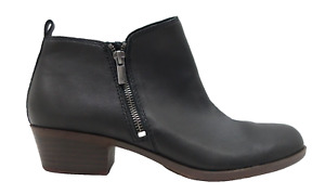 Lucky Brand Womens Black Basel Zip Up Heeled Boots Booties Size US 10 M EU 42
