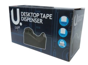 U. Large Desktop Tape Dispenser Sharp Non-Slip Up To 1 Inch Width Roll FREE P&P - Picture 1 of 5